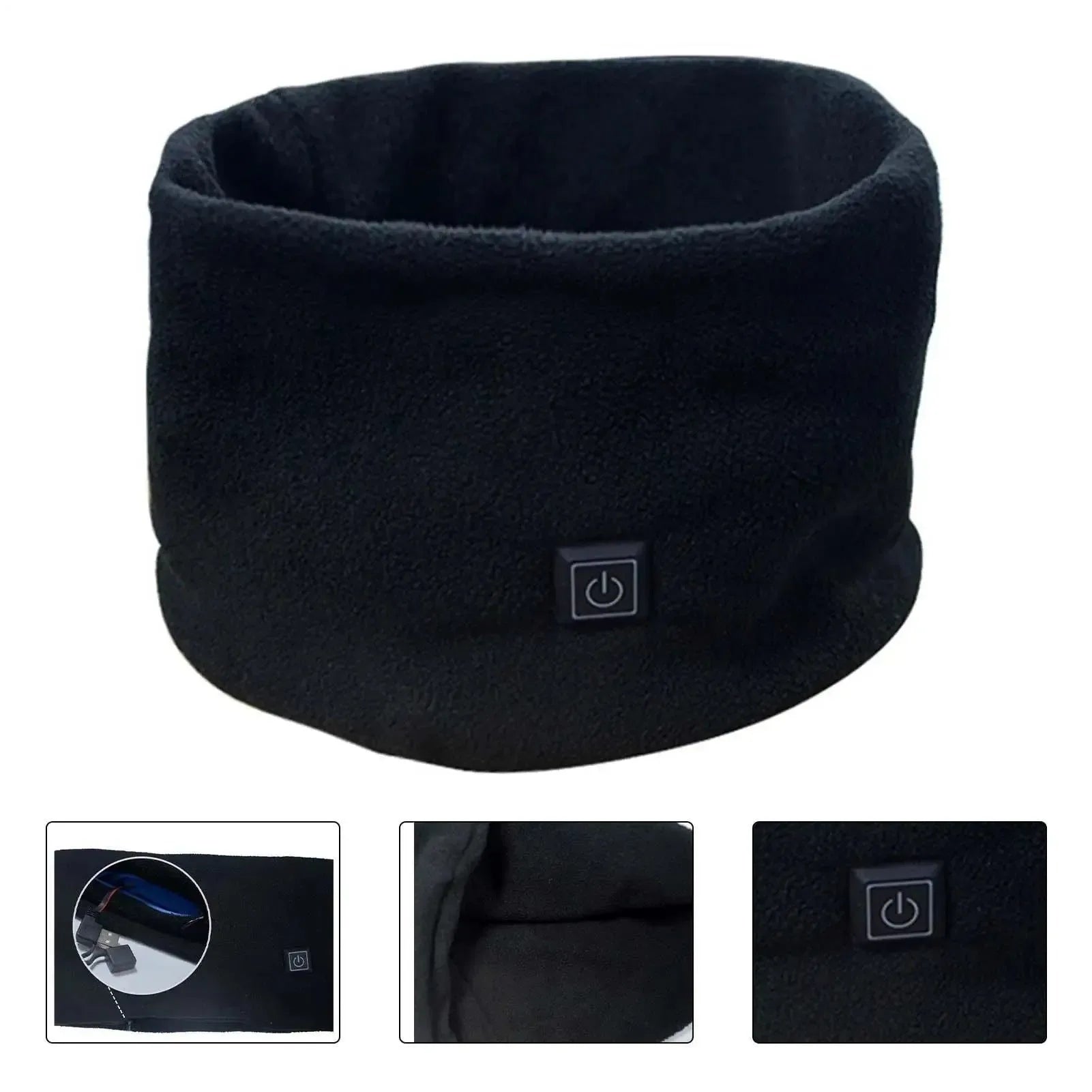 Rechargeable Electric Heating Scarf: Windproof Neck Warmer with 3 Temperature Settings for Cycling & Skiing - Trekker Essentials