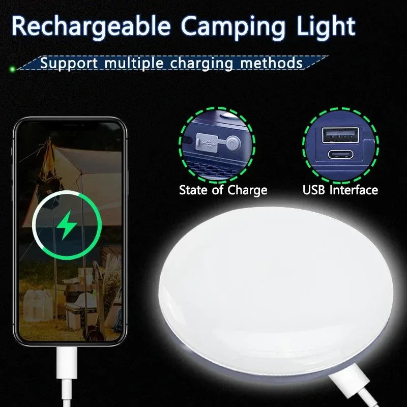 Rechargeable Outdoor Camping Lantern: Powerful LED Lighting for Adventures - Trekker Essentials