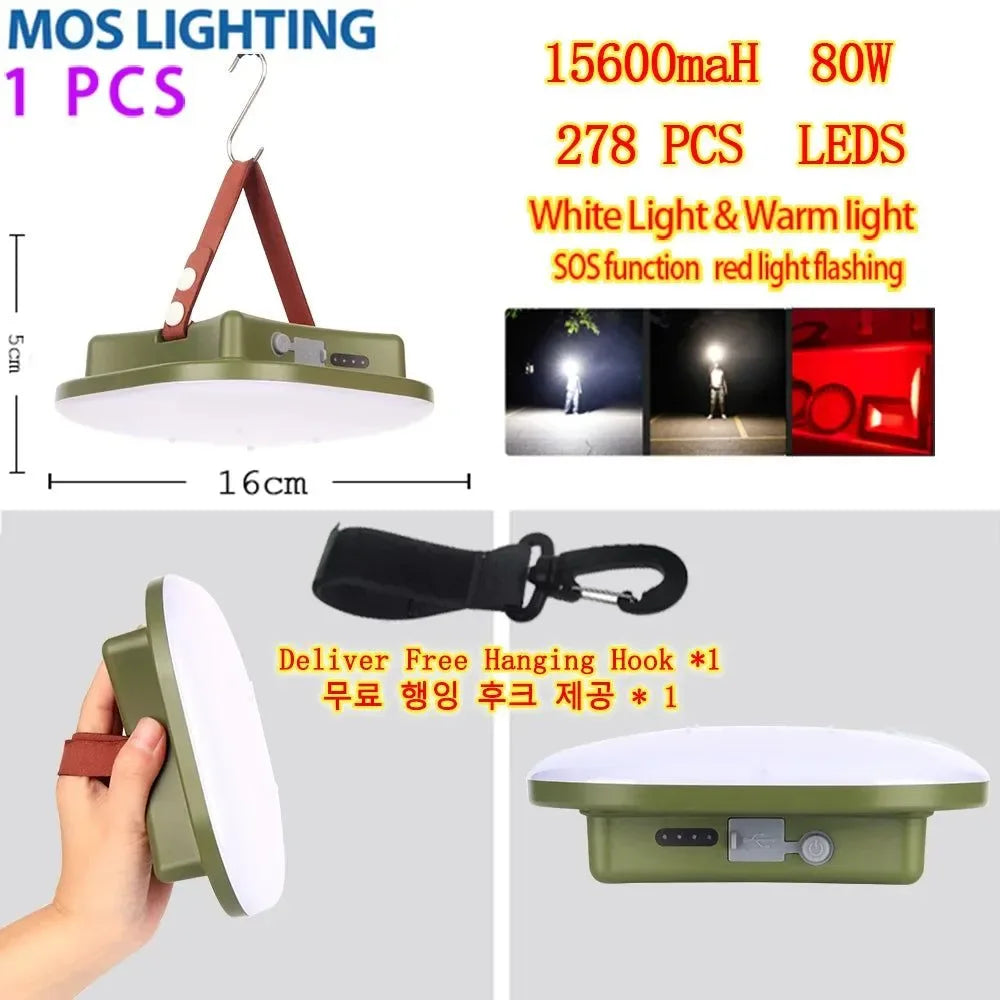 Rechargeable Portable Camping Lantern: Versatile LED Lighting for Outdoor Adventures - Trekker Essentials