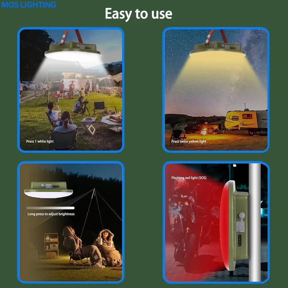 Rechargeable Portable Camping Lantern: Versatile LED Lighting for Outdoor Adventures - Trekker Essentials