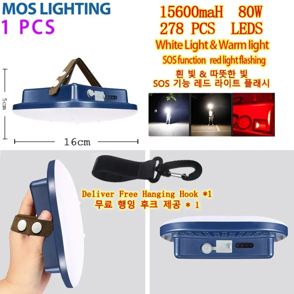 Rechargeable Portable Camping Lantern: Versatile LED Lighting for Outdoor Adventures - Trekker Essentials