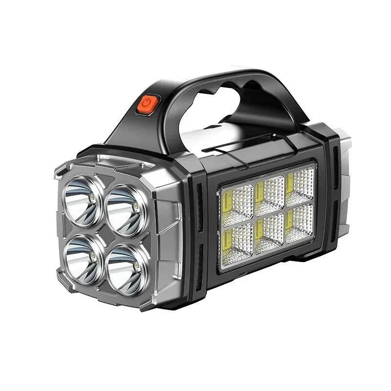 Rechargeable Portable Hand Lamp LED Flashlight Outdoor Camping Solar USB Torch COB Work Lantern - Trekker Essentials