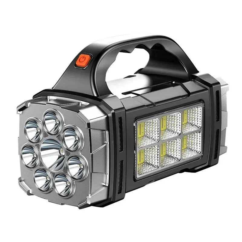 Rechargeable Portable Hand Lamp LED Flashlight Outdoor Camping Solar USB Torch COB Work Lantern - Trekker Essentials