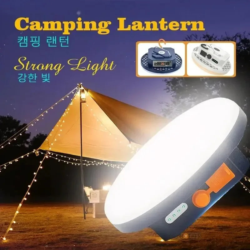 Rechargeable Powerful Camping Lantern with Magnet - Portable LED Tent Lights for Work and Repair - Trekker Essentials