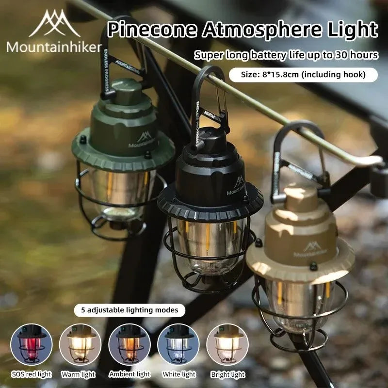 Rechargeable Vintage Lantern: Retro LED Camping Light for Outdoor, Emergency & Power Outages - Trekker Essentials