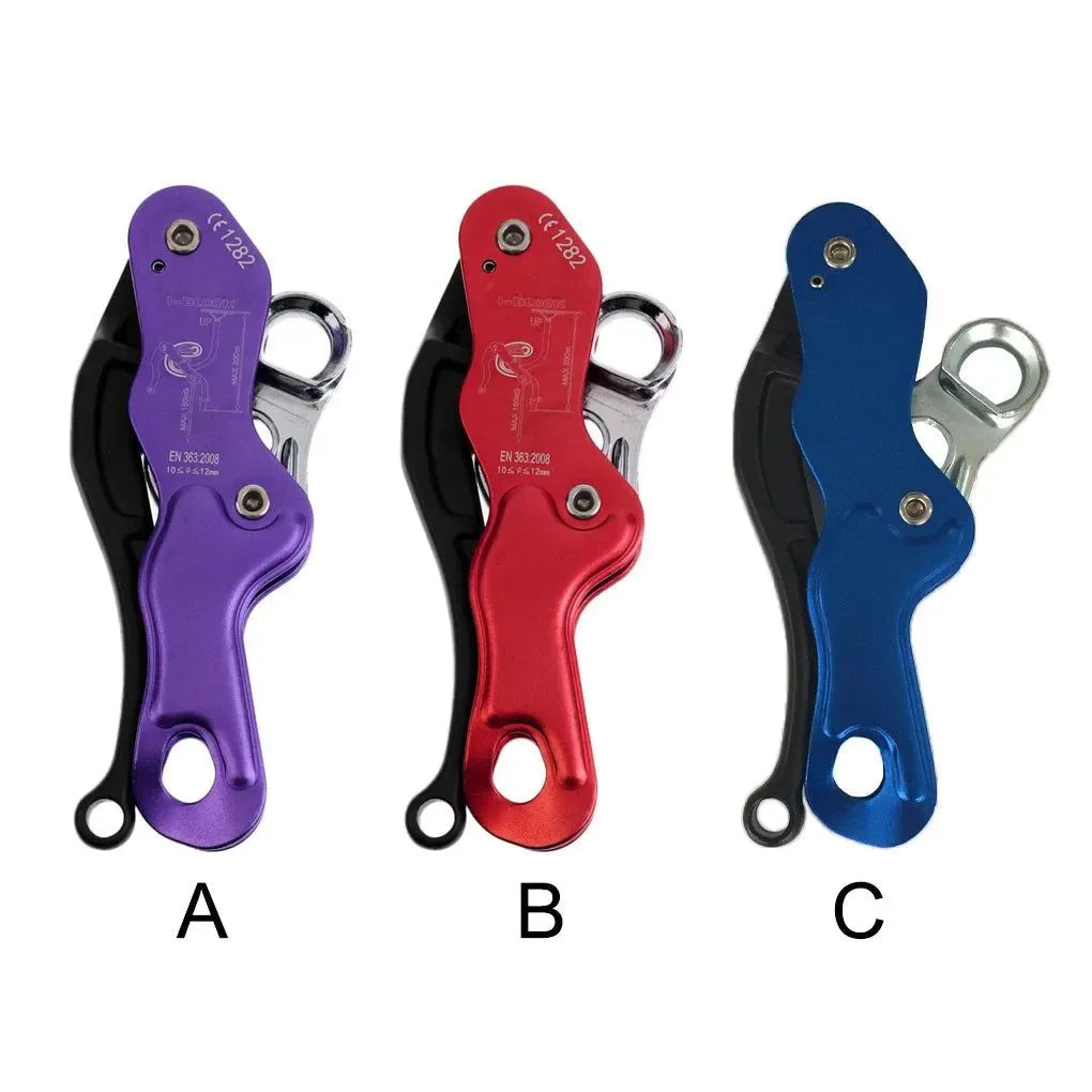 Red Rope Rappelling Gear Paracord Descender for Aerial Work and Downhill - Trekker Essentials