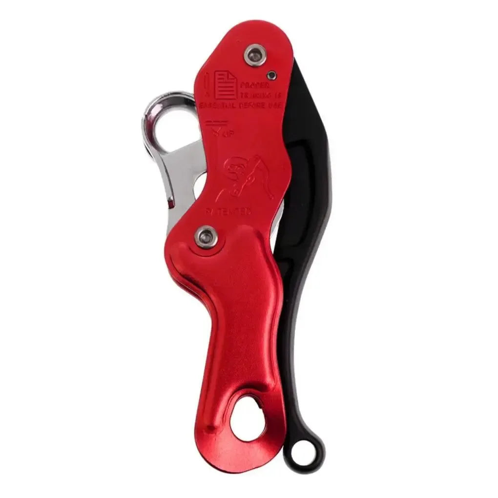 Red Rope Rappelling Gear Paracord Descender for Aerial Work and Downhill - Trekker Essentials