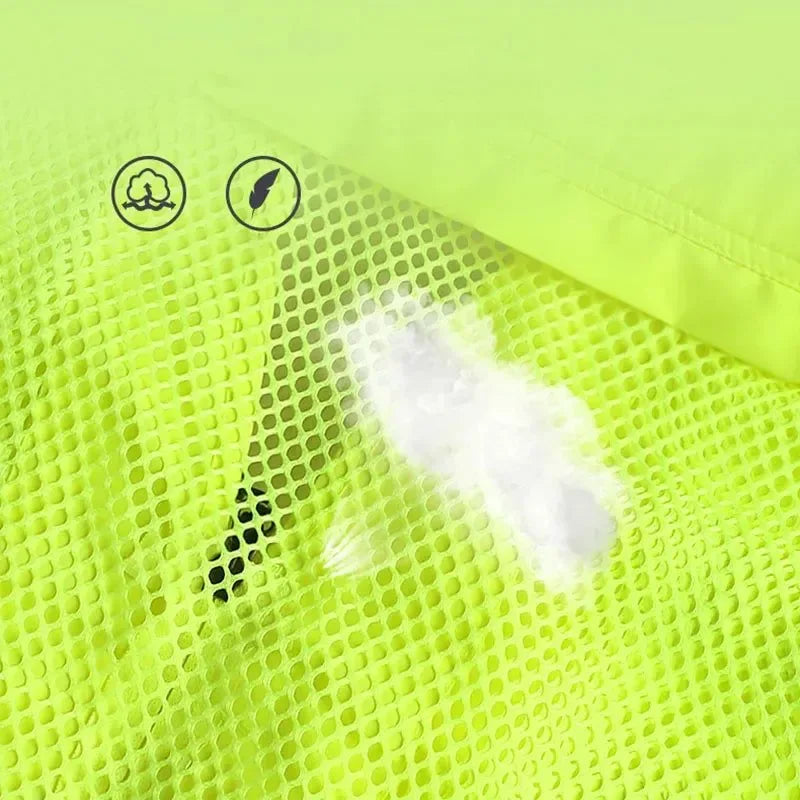 Reflective Vest Emergency Rescue - Multi-Pocket Communication Fire Safety Officer Work Clothes - Trekker Essentials
