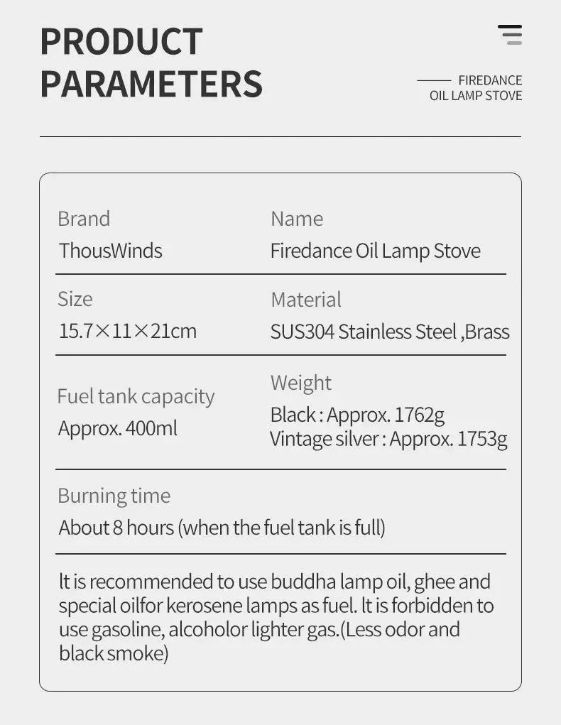 Retro Oil Lamp Stove – Portable 8-Hour Kerosene Lantern & Camping Cooker - Trekker Essentials