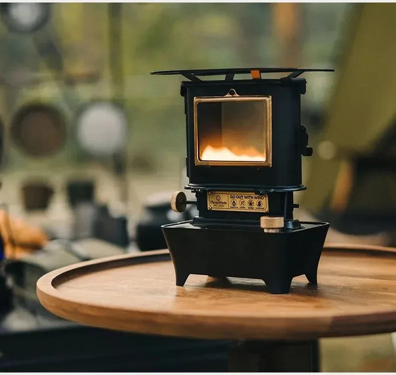 Retro Oil Lamp Stove – Portable 8-Hour Kerosene Lantern & Camping Cooker - Trekker Essentials