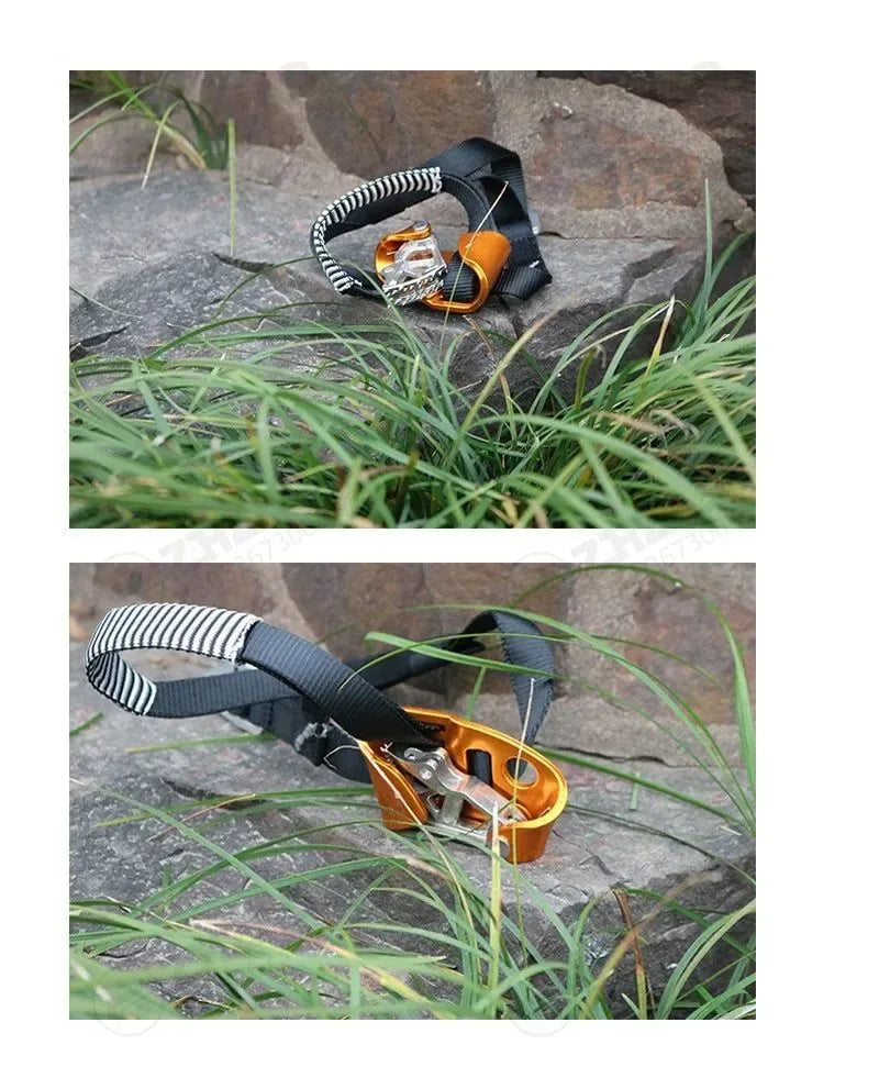 Rock Climbing Foot Ascender – Left/Right Foot SRT Ascend Device for Mountaineering & Safety - Trekker Essentials