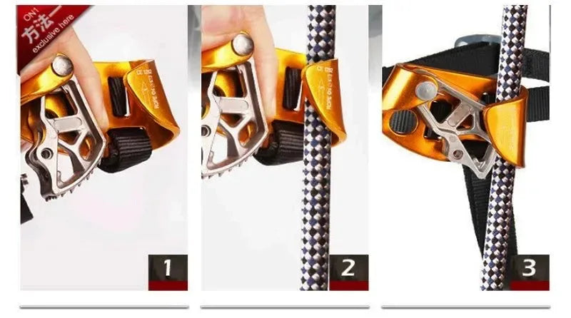 Rock Climbing Foot Ascender – Left/Right Foot SRT Ascend Device for Mountaineering & Safety - Trekker Essentials