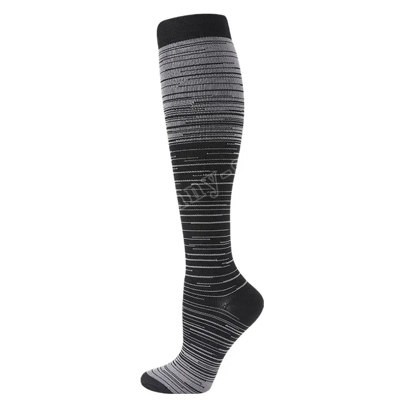 Running Compression Stockings for Men and Women: 20-30mmHg Support for Marathon, Hiking, Cycling, Pregnancy, and Varicose Veins - Trekker Essentials