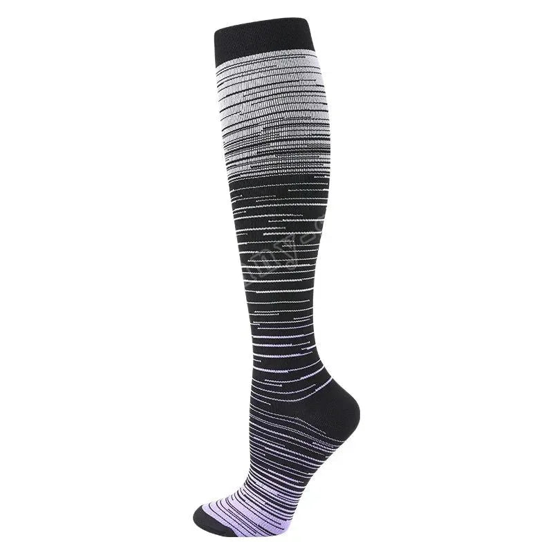 Running Compression Stockings for Men and Women: 20-30mmHg Support for Marathon, Hiking, Cycling, Pregnancy, and Varicose Veins - Trekker Essentials