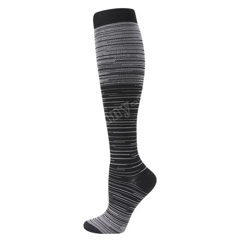 Running Compression Stockings for Men and Women: 20-30mmHg Support for Marathon, Hiking, Cycling, Pregnancy, and Varicose Veins - Trekker Essentials