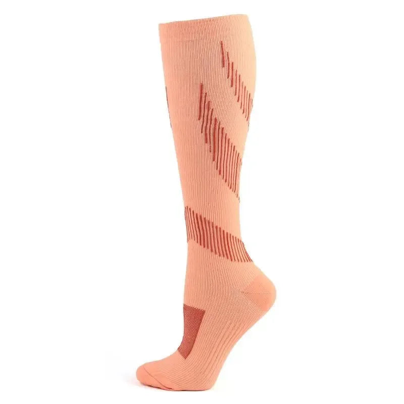 Running Compression Stockings for Men and Women: 20-30mmHg Support for Marathon, Hiking, Cycling, Pregnancy, and Varicose Veins - Trekker Essentials