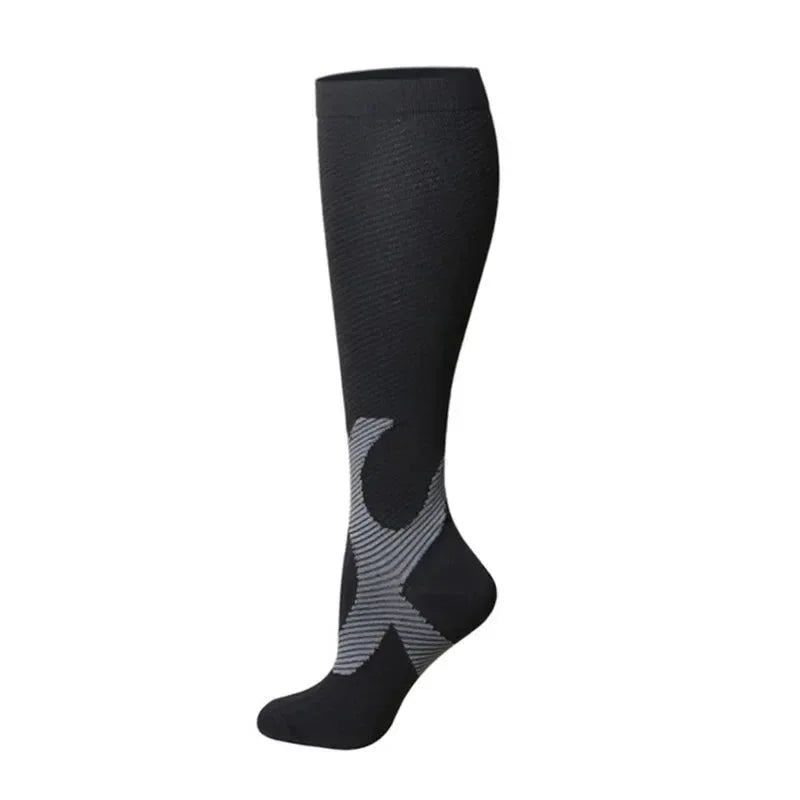 Running Compression Stockings for Men and Women: 20-30mmHg Support for Marathon, Hiking, Cycling, Pregnancy, and Varicose Veins - Trekker Essentials