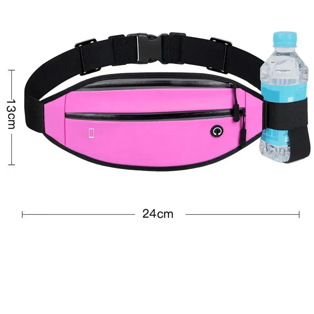 Running Waist Bag with Water Bottle Holder: Outdoor Camping, Hiking, Fitness, Cycling Sports Fanny Pack for Men and Women - Trekker Essentials