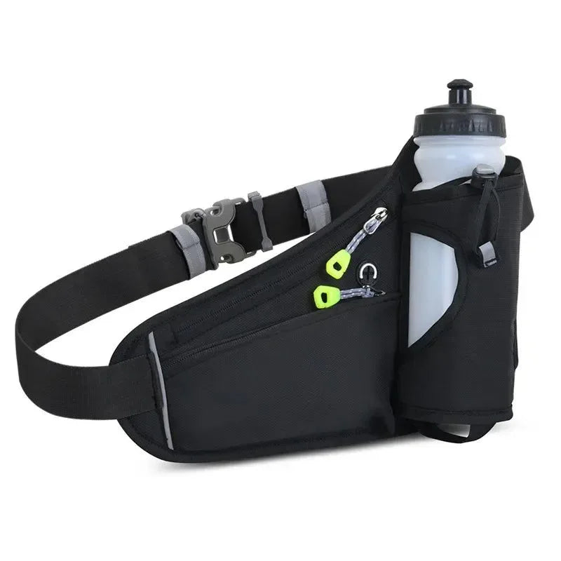 Running Waist Bag with Water Bottle Holder: Outdoor Camping, Hiking, Fitness, Cycling Sports Fanny Pack for Men and Women - Trekker Essentials