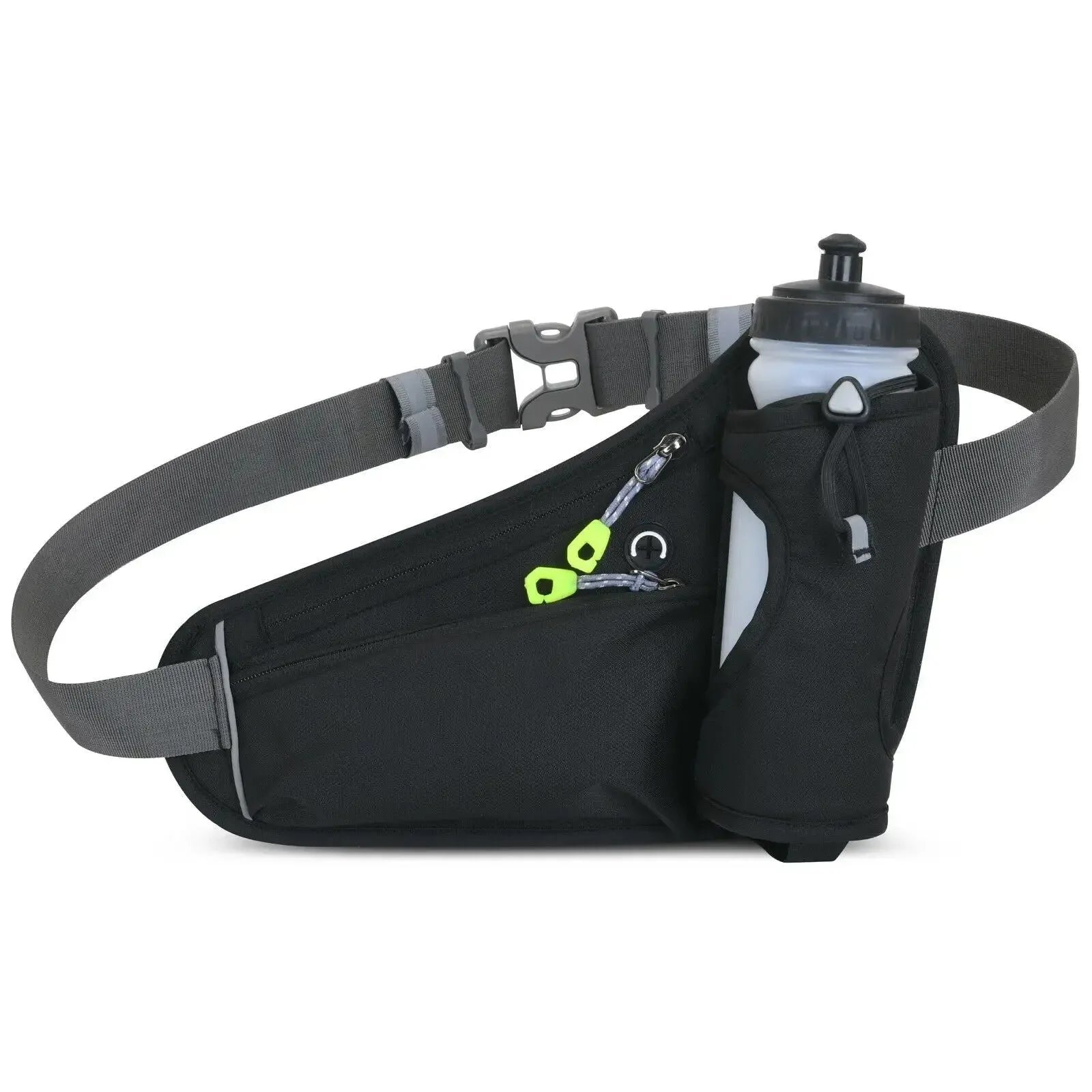 Running Waist Bag with Water Bottle Holder: Outdoor Camping, Hiking, Fitness, Cycling Sports Fanny Pack for Men and Women - Trekker Essentials
