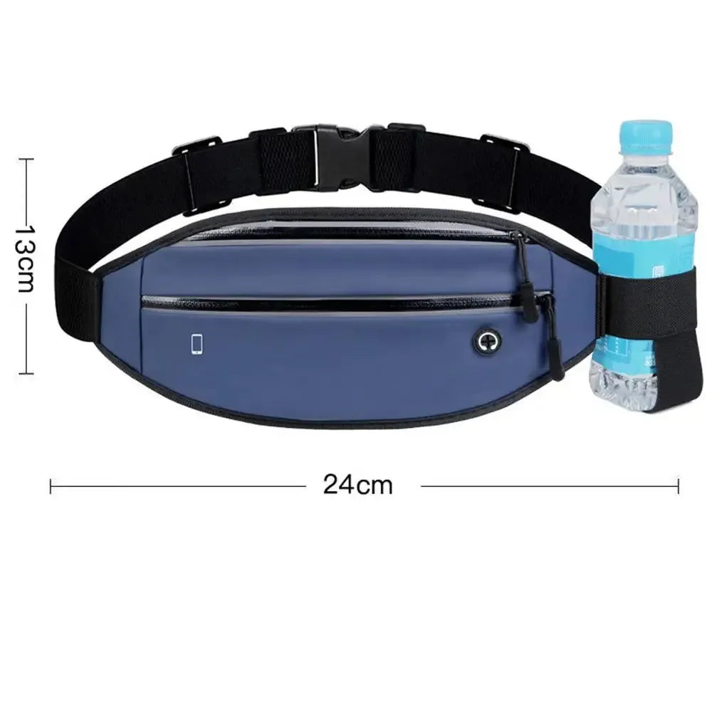 Running Waist Bag with Water Bottle Holder: Outdoor Camping, Hiking, Fitness, Cycling Sports Fanny Pack for Men and Women - Trekker Essentials