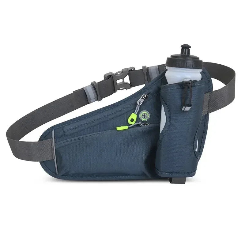 Running Waist Bag with Water Bottle Holder: Outdoor Camping, Hiking, Fitness, Cycling Sports Fanny Pack for Men and Women - Trekker Essentials