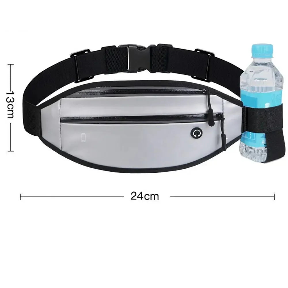 Running Waist Bag with Water Bottle Holder: Outdoor Camping, Hiking, Fitness, Cycling Sports Fanny Pack for Men and Women - Trekker Essentials