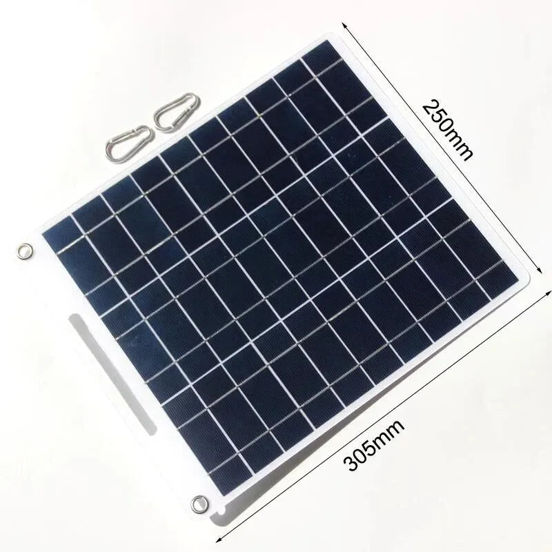 RZ 100W Solar Panel USB Waterproof Outdoor Hike Camping Portable Cells Battery Solar Charger Plate for Mobile Phone Power Bank - Trekker Essentials