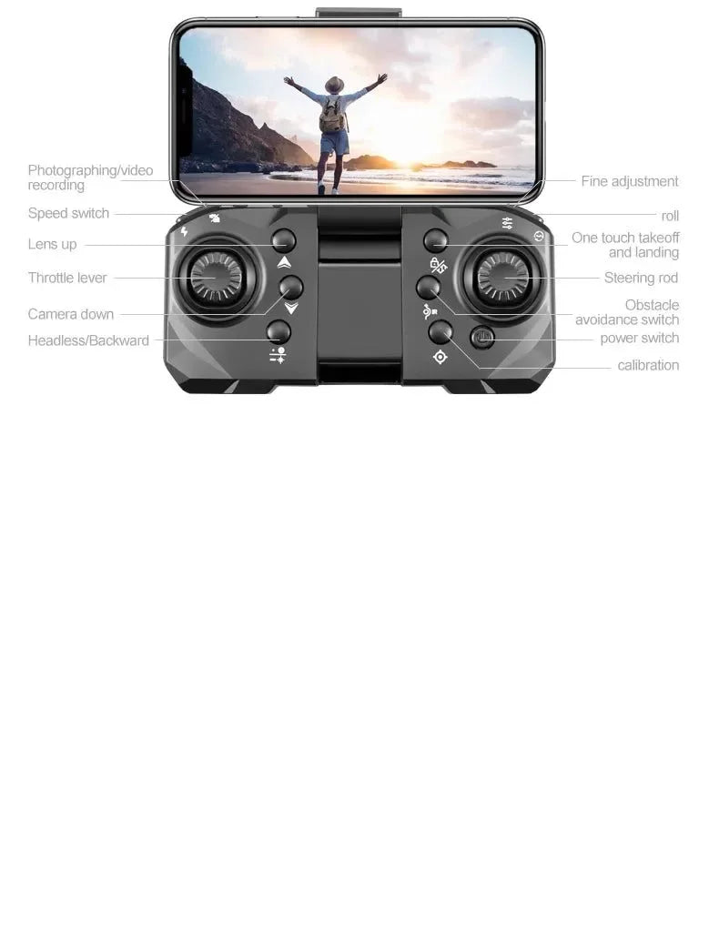 S1S Mini Drone – 8K Dual Camera, Brushless Motor, 3000M FPV, Foldable Quadcopter - Trekker Essentials