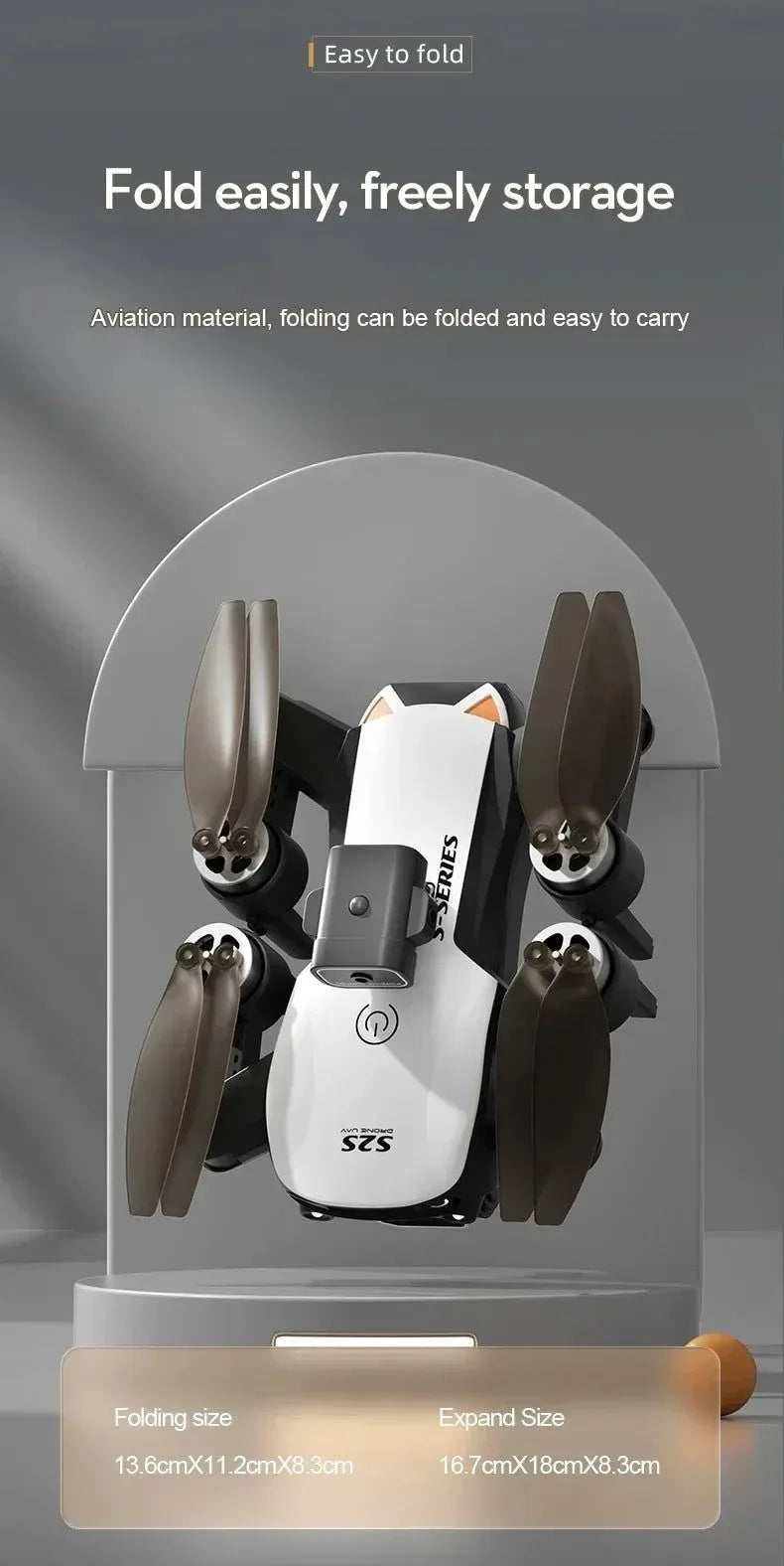 S2S Mini Drone Pro - 8K HD Camera, 25min Flight, Obstacle Avoidance, Foldable Quadcopter - Trekker Essentials
