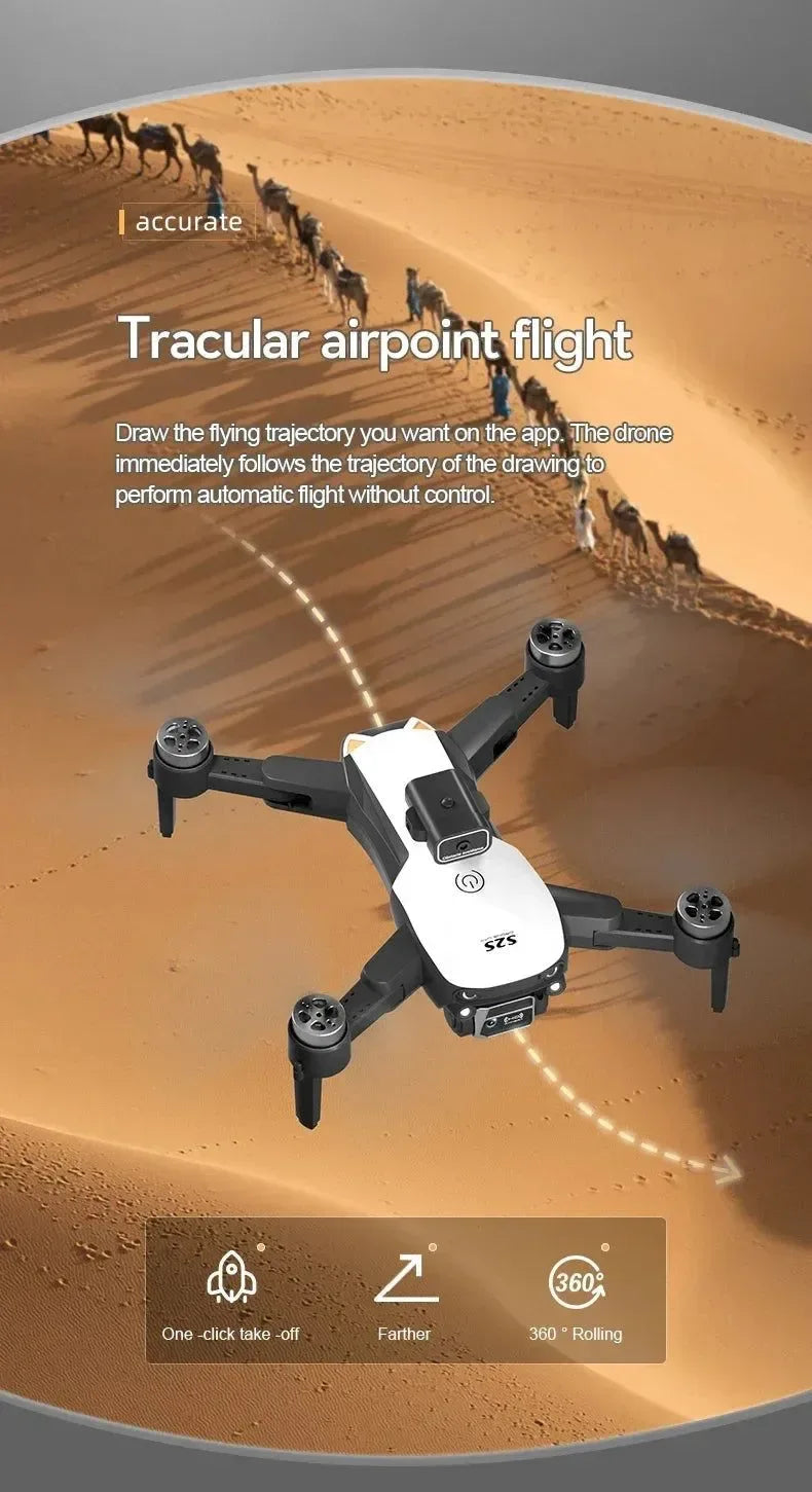 S2S Mini Drone Pro - 8K HD Camera, 25min Flight, Obstacle Avoidance, Foldable Quadcopter - Trekker Essentials