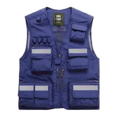 Safety Vest with Multi-Pockets - Reflective, Custom Printing Logo, Sizes S-7XL for Emergency Management and Rescue - Trekker Essentials