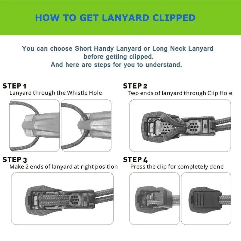 Safety Whistle with Lanyard - Essential Emergency Survival Tool for Boating, Hiking, Kayak, Swimming, and Sea Sports - Trekker Essentials