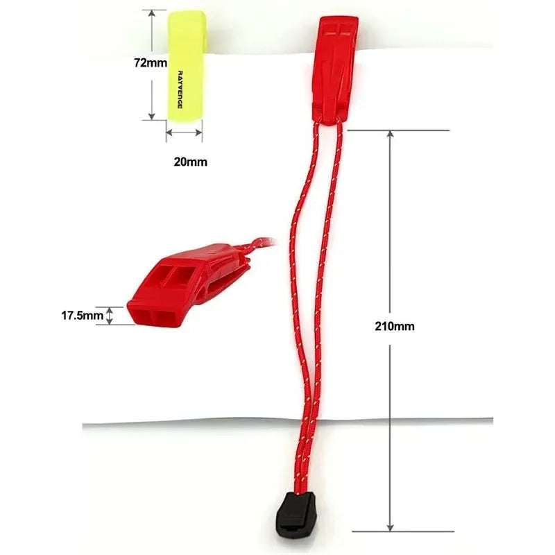Safety Whistle with Lanyard - Essential Emergency Survival Tool for Boating, Hiking, Kayak, Swimming, and Sea Sports - Trekker Essentials