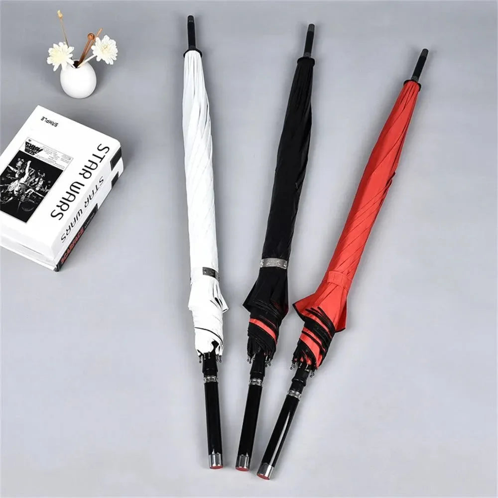 Self-Defense Windproof UV Protection Business Cane Umbrella - Versatile for Climbing, Hiking, and Everyday Use - Trekker Essentials