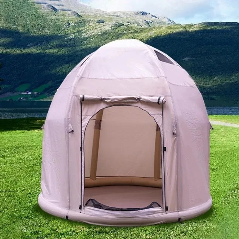 Self-Inflating Air Tent - Instant Setup Waterproof Shelter for 2-4 Campers - Trekker Essentials