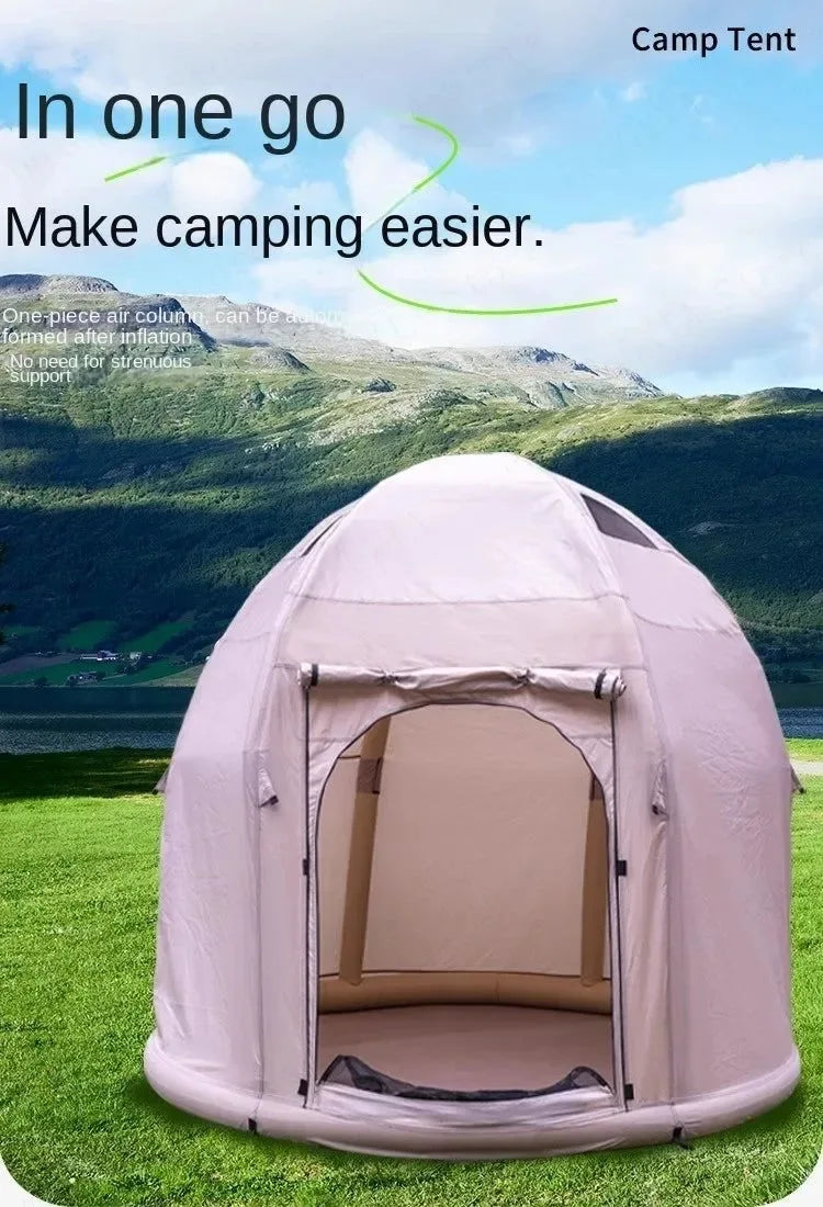 Self-Inflating Air Tent - Instant Setup Waterproof Shelter for 2-4 Campers - Trekker Essentials