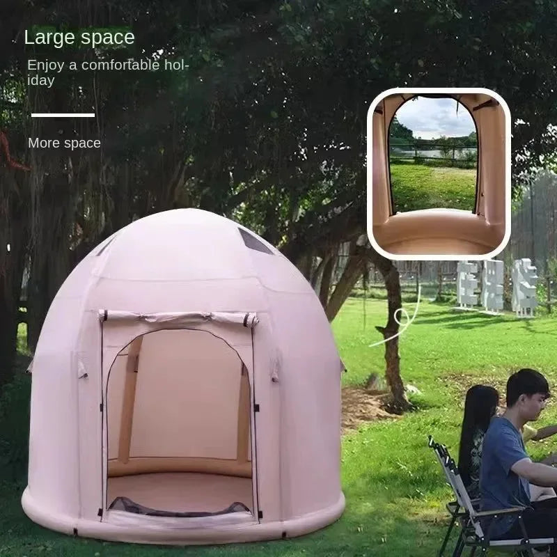Self-Inflating Air Tent - Instant Setup Waterproof Shelter for 2-4 Campers - Trekker Essentials