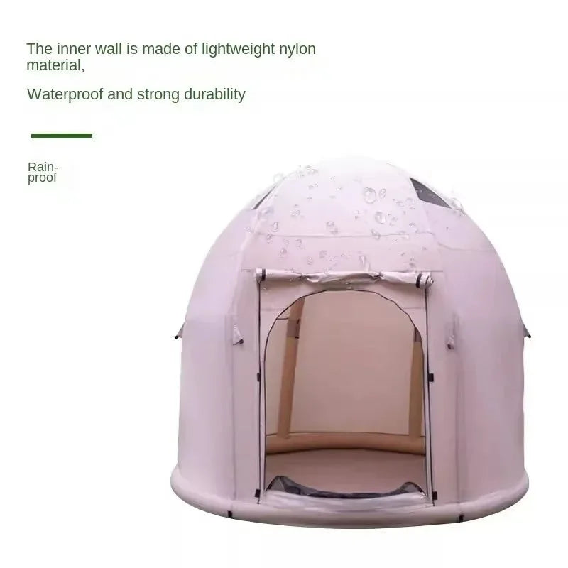 Self-Inflating Air Tent - Instant Setup Waterproof Shelter for 2-4 Campers - Trekker Essentials