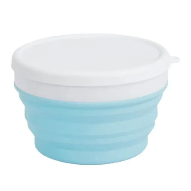 Silicone Foldable Bowl with Lid - Portable Tableware for Camping, Outdoor Travel, Kitchen Use - Trekker Essentials