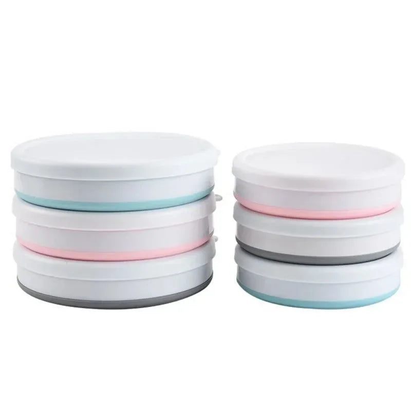 Silicone Foldable Bowl with Lid - Portable Tableware for Camping, Outdoor Travel, Kitchen Use - Trekker Essentials