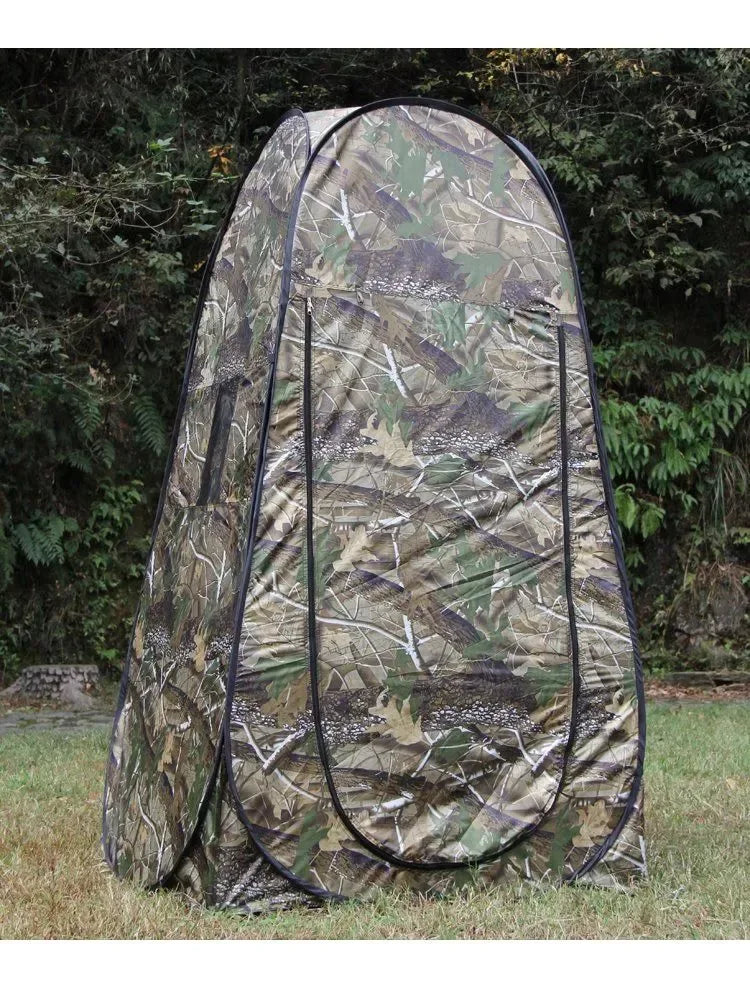 Single Person Portable Privacy Shower Toilet Camping Pop Up Tent Camouflage UV Function Outdoor Dressing Photography Watch Bird - Trekker Essentials