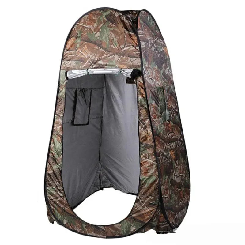 Single Person Portable Privacy Shower Toilet Camping Pop Up Tent Camouflage UV Function Outdoor Dressing Photography Watch Bird - Trekker Essentials