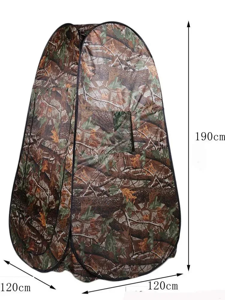 Single Person Portable Privacy Shower Toilet Camping Pop Up Tent Camouflage UV Function Outdoor Dressing Photography Watch Bird - Trekker Essentials