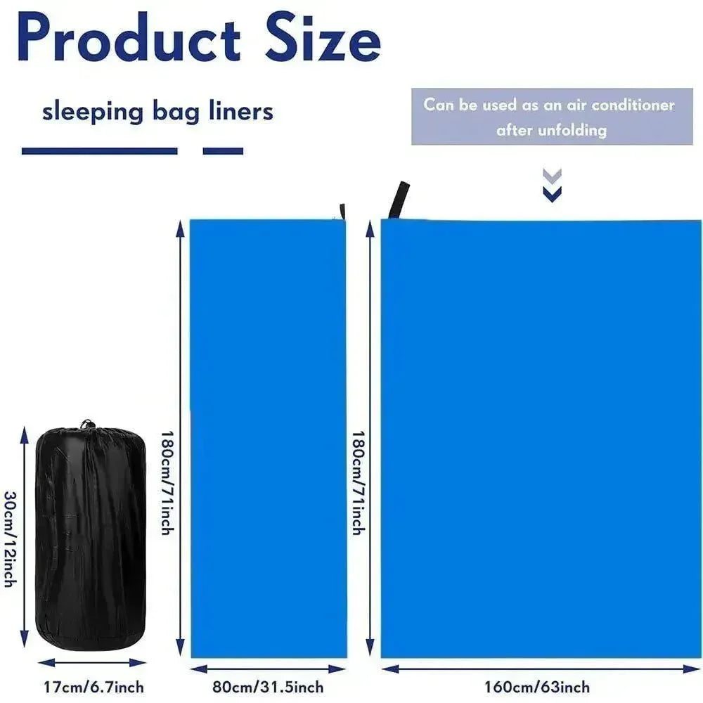 Sleeping Bag - Ultra-light Polar Travel Sheets for Adults, Ideal for Outdoor Camping - Trekker Essentials