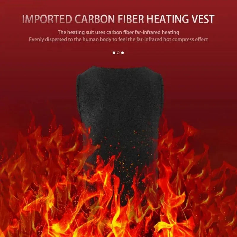 Smart Heating Cardigan Vest Jacket | USB Rechargeable Fleece Waistcoat for Men & Women, Ideal for Skiing, Hiking, and Hunting - Trekker Essentials