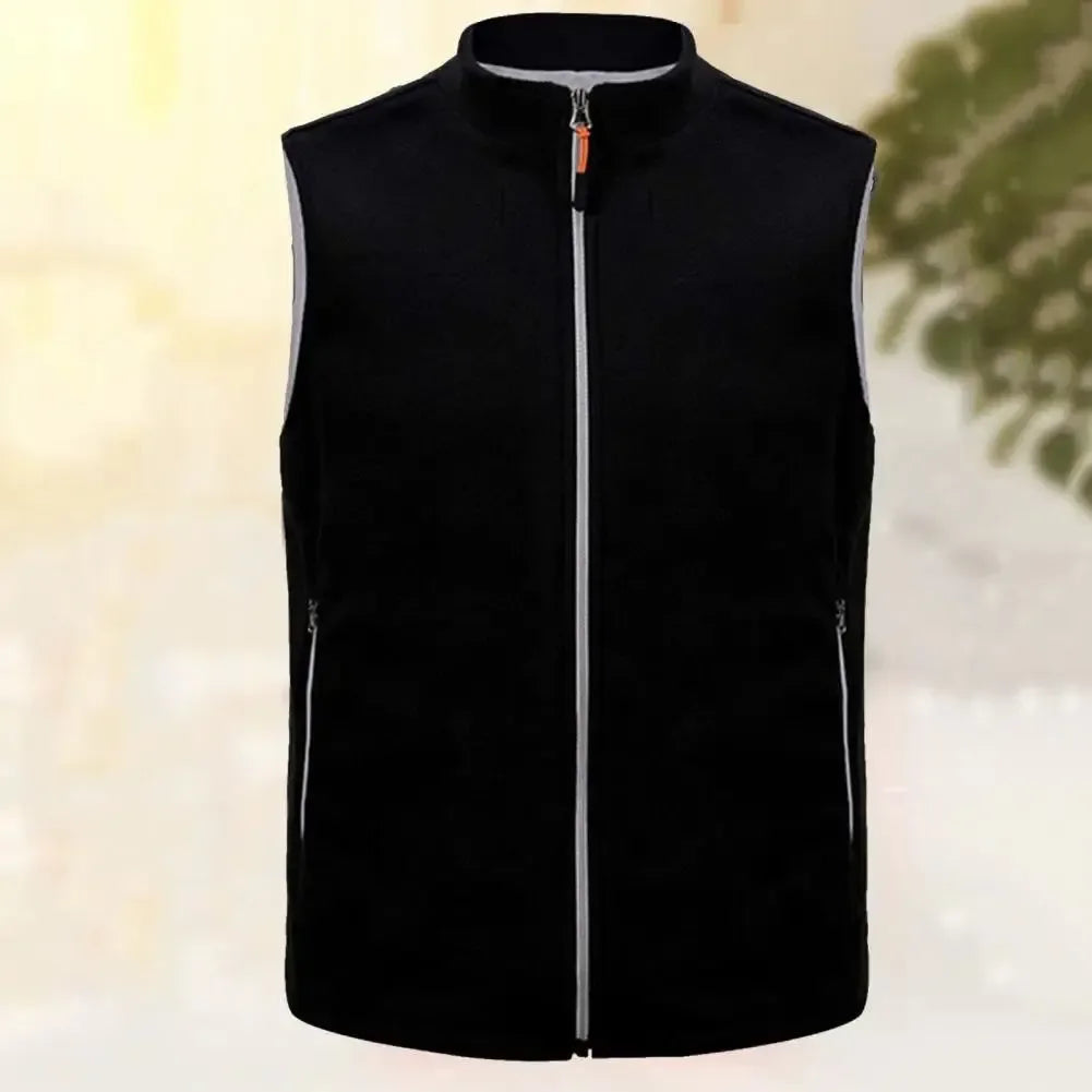 Smart Heating Cardigan Vest Jacket | USB Rechargeable Fleece Waistcoat for Men & Women, Ideal for Skiing, Hiking, and Hunting - Trekker Essentials