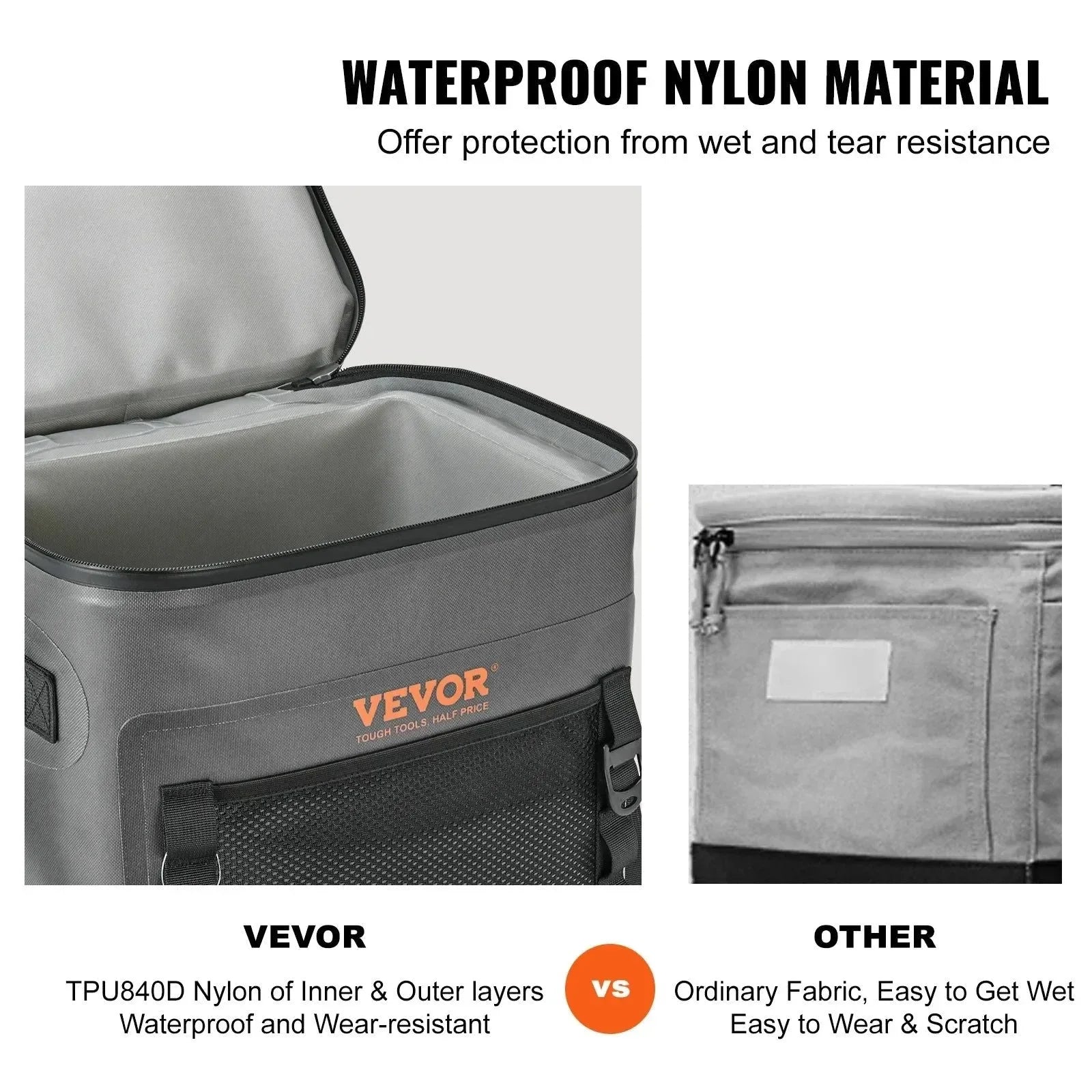Soft Cooler Bag – Leakproof, Waterproof, Portable, 16/24/30 Cans Capacity – Ideal for Outdoor Activities - Trekker Essentials