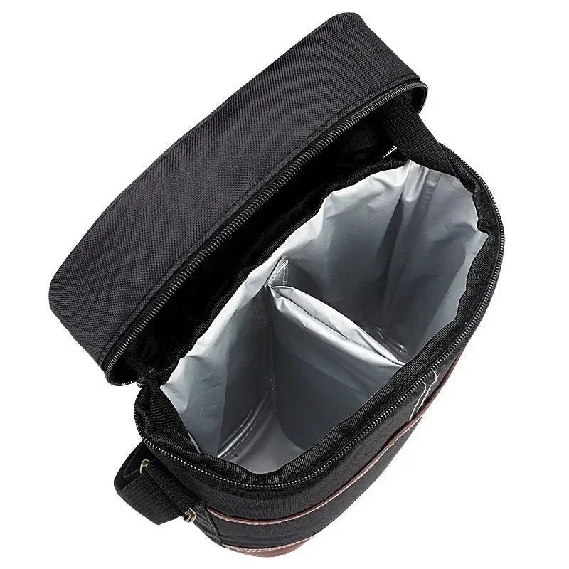 Soft Insulated Wine Bottle Carrier Bag for 2 Bottles | 750ml Travel Tote for Outdoor Picnics & Parties - Trekker Essentials