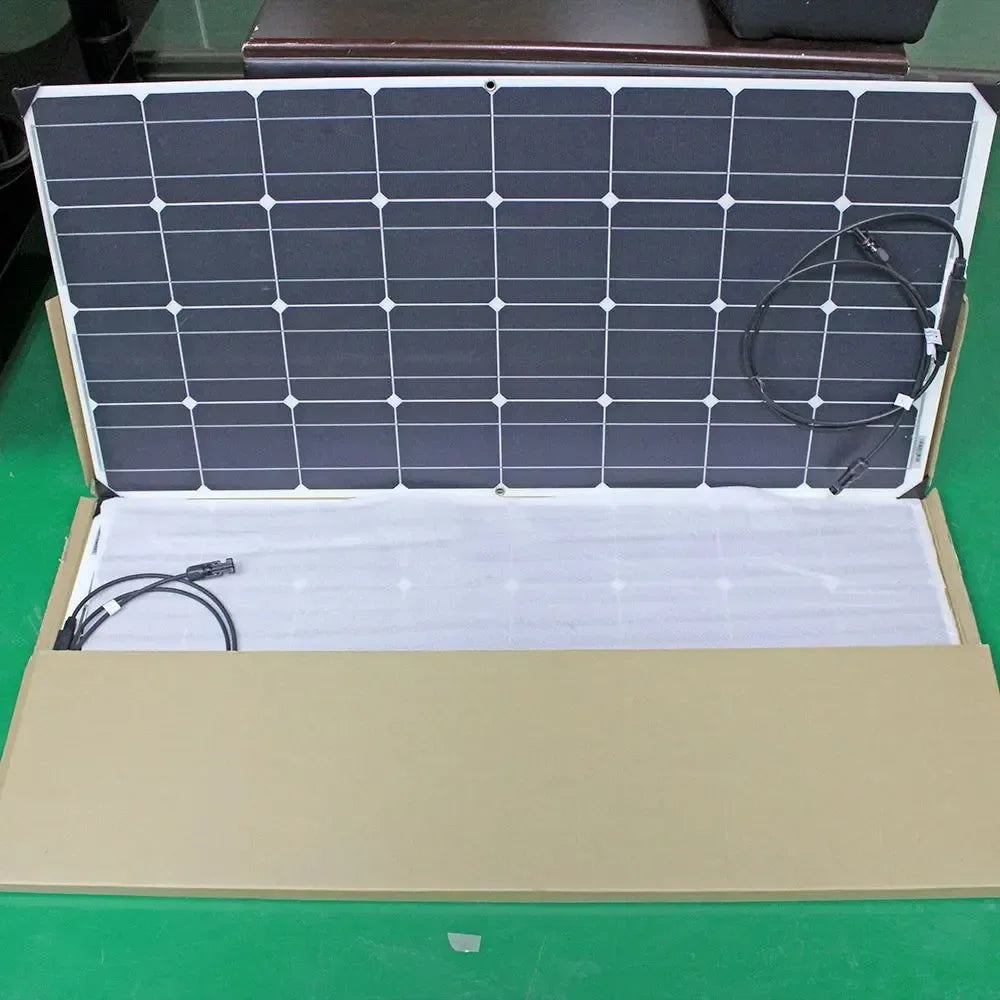 Solar Panel Kit Complete 400W 300W 200W 100W 12V Flexible Solar Power Panel for Solar Battery Charger/Power Bank/Camping/Hiking - Trekker Essentials